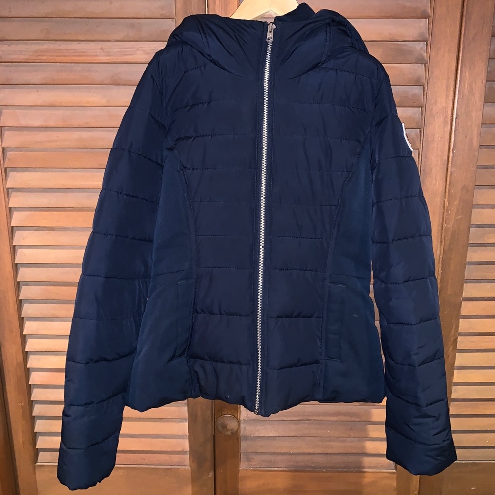 Hollister Navy Blue Puffer Jacket